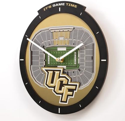 YouTheFan NCAA Central Florida Knights StadiumView 3D Wall Clock
