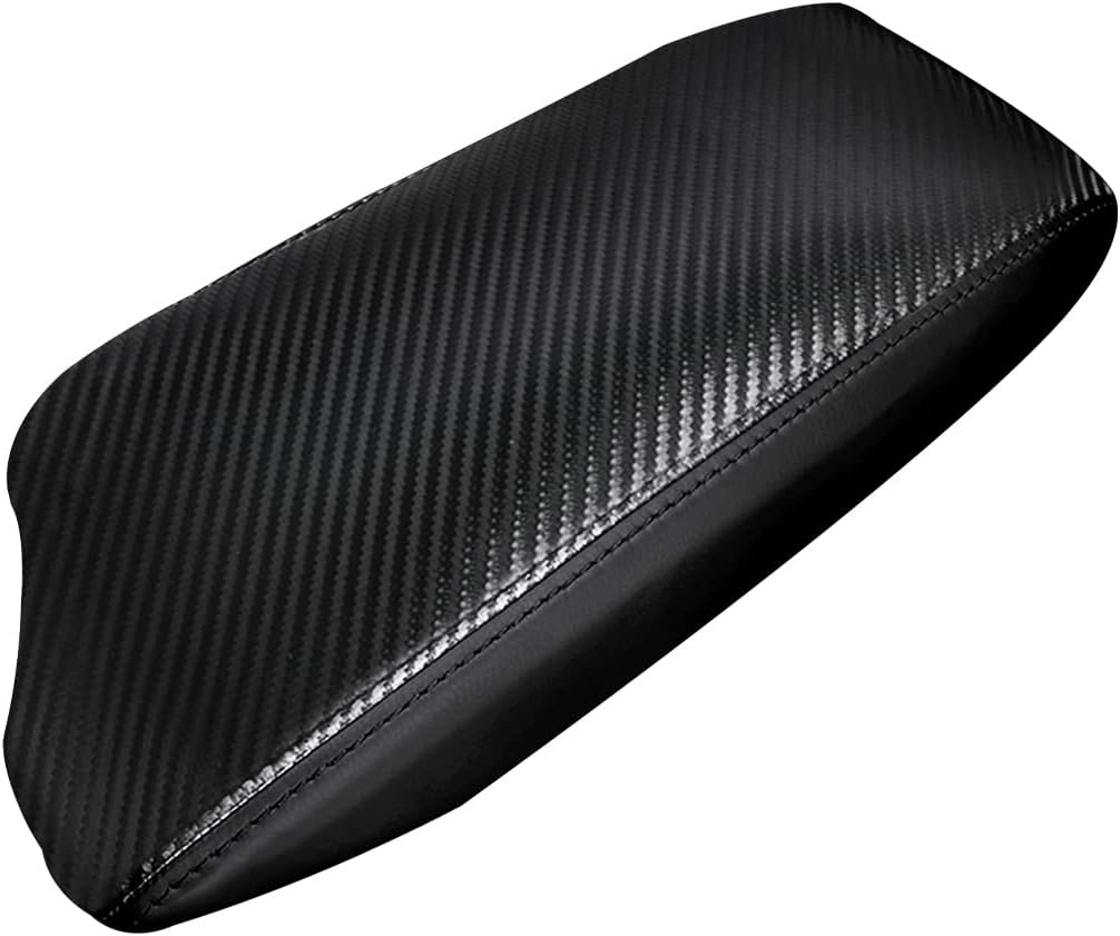 Autorder Center Console Cover for Hyundai Sonata 2020 2021 2022 2023 Accessories Carbon Fiber Armrest Cover Anti-Scratch Middle Console Pad Leather Armrest Protector