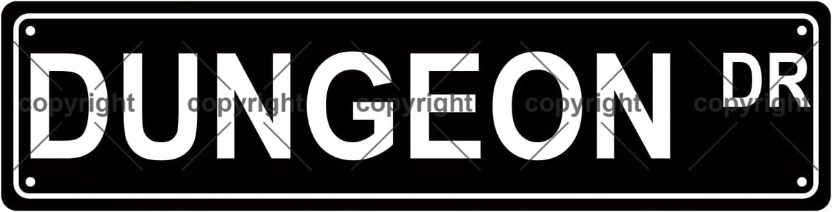 DUNGEON DR Space Metal Tin Street Sign Bar Cafe Garage Cave Home Room Wall Bathroom Farmhouse Garden Porch Patio Decor, 16 x 4 Inch
