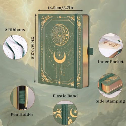 TIEFOSSI Dot Journal Notebook for Women Men, 160GSM Notebook