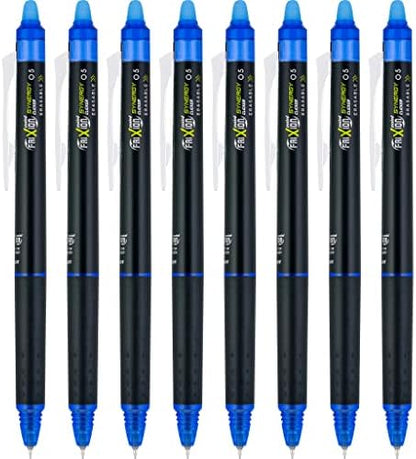 PILOT FriXion Synergy Clicker Erasable, Pack of 8, Blue