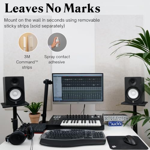 Acoustic Panels, 4 Pack ROOM KIT, Large, 46" x 23", Yellow