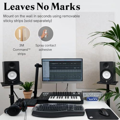 Acoustic Panels, 2 Pack, Large, 46" x 23", Yellow