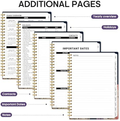Planner 2026-2027, Monthly & Weekly Jul 2026-Jun 2027 Calendar Planner