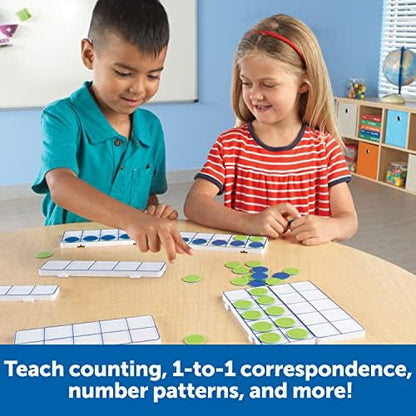 Learning Resources Connecting Ten-Frame Trays, 165 Pieces