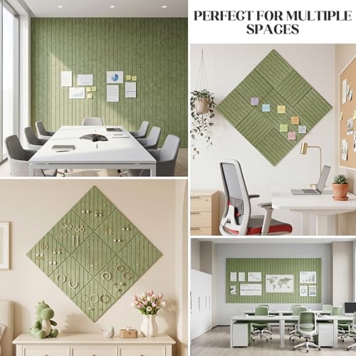 Felt Bulletin Board Tiles 59x36 15 Pack Sound Absorbing Wall Panels