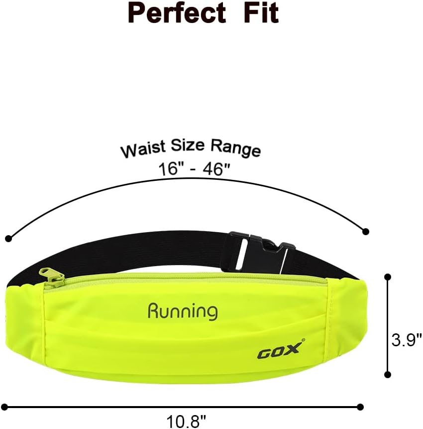 Gox Fanny Pack For Men Running Pouch Belt,Phone Holder Waist Pack Sport Hiking Walking Traveling (green)