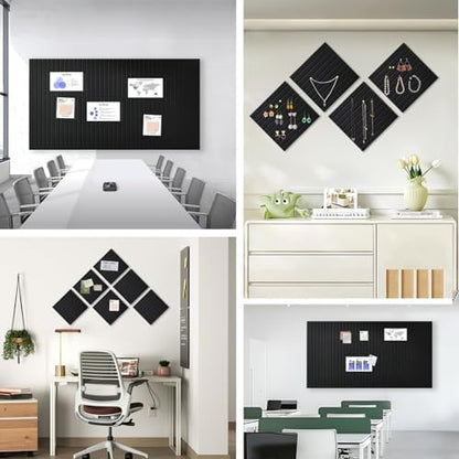 Large Felt Bulletin Board 48" x 24", Black