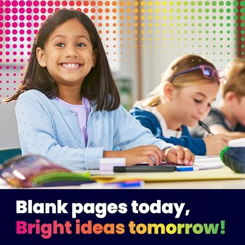 Hygloss Half Blank Books for Kids to Write Stories & Illustrate – Bulk 100 Pack – 5.5" x 8.5" A5 Primary Journal for Grades K-2, Preschool/Kindergarten Notebook with Picture Space – 24 Pages, Colored