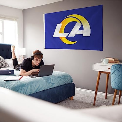 NFL Rico Industries Standard 3' x 5' Banner Flag Single Sided - Indoor or Outdoor - Home Décor