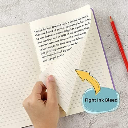 24 Pack College Ruled Notebook & Journal Bulk, Multi Cover, Line Thick Paper, A5 Size, 5.5x8.3 inch, 60 Page, Small Subject Composition Note Pad Set for Women Men Kids Traveler Student Office