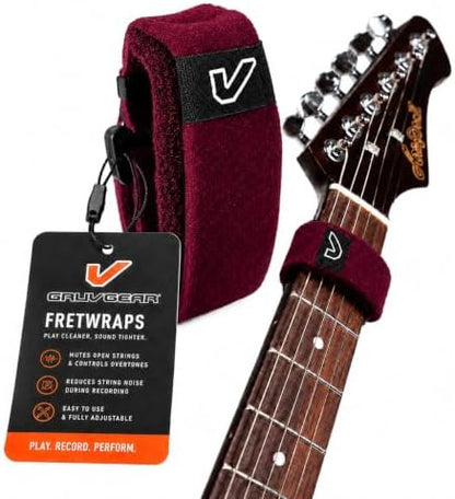 Gruv Gear FretWraps HD 'Wine' String Muters 1-Pack , Large, Burgundy
