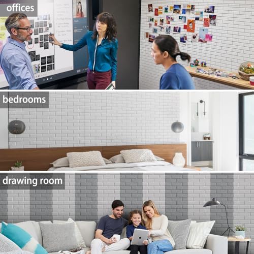 Large Self-Adhesive Cork Board,Set of 12 Soundproof Wall Tiles,Felt Wall Cushion for Home,Studio,Recording Room,Office,Acoustic Treatment (Grey)