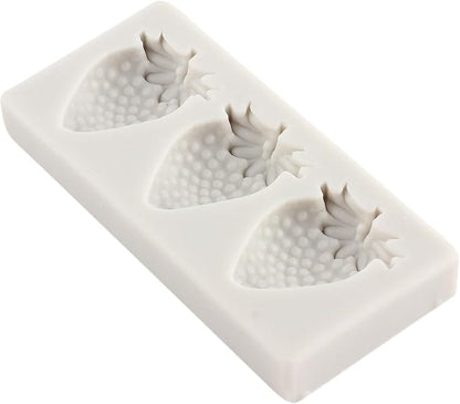 Strawberry Fondant Molds Mini Fruit Chocolate Cake Decorating Silicone Molds For Cupcake Topper Candy Polymer Clay Gum Paste