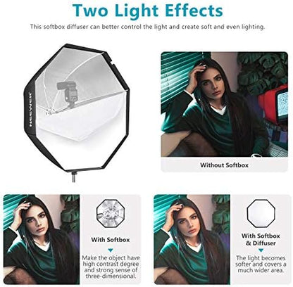 NEEWER 37.5inches/95centimeters Octagon Softbox with Carrying Bag