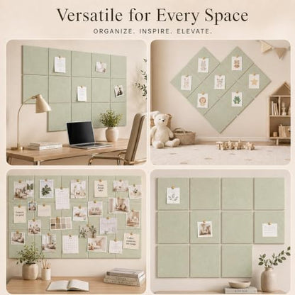 Felt Bulletin Board Tiles, Large Cork Board Alternative,24 x 36 in