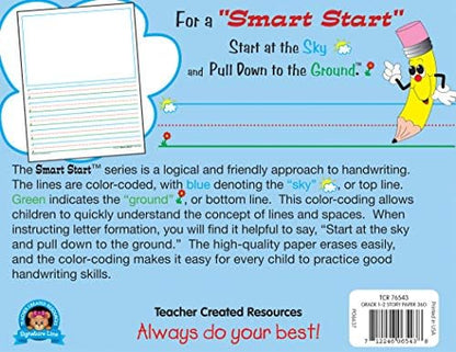 Teacher Created Resources Smart Start 1-2 Story Paper: 360 Sheets (TCR76543)