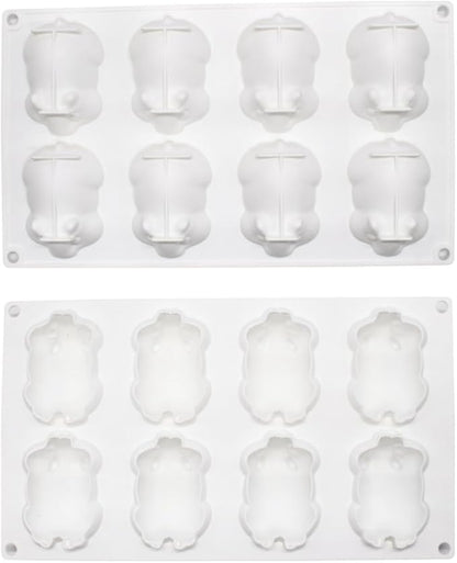 Silicone Mold for Baking Cakes,Soap Molds,Flower Shape Silicone Molds for Homemade French Dessert Mold for Pastry Chocolate,Jelly Chocolate Mold ＆ Ice Cube Tray (I_ Hamster)