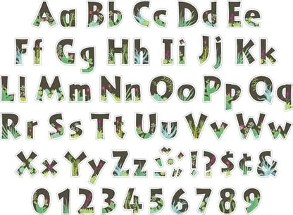 Barker Creek Letter Pop-Outs, 4" Prickles, Multicolor Designer Letters for Bulletin Boards, Breakrooms, Reception Areas, Signs, Displays, And More! 4", 255 Characters per Set (1734)