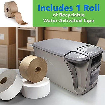 IPG Curby Mini Taper, Water Activated Tape Dispenser, CBMT Grey