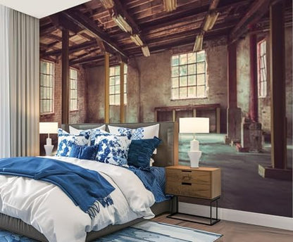 Wall Mural Peel and Stick Empty Office Area Large Wallpaper Self Adhesive Contact Paper Removable 3D Wall Sticker for Living Room Bedroom 69"x96"