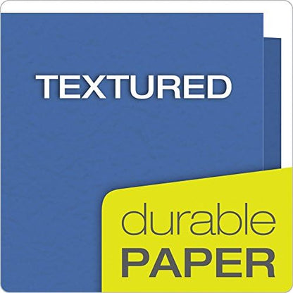 Oxford Twin Pocket Folders with Fasteners, Letter Size, Royal Blue, 25 per Box (57712) (Pack of 2)