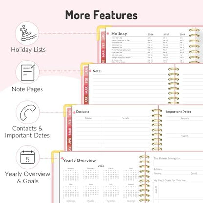 Jul 2026 - Dec 2027 Planner, Forvencer 18 Month Planner 2026-2027, 8.5"x11"