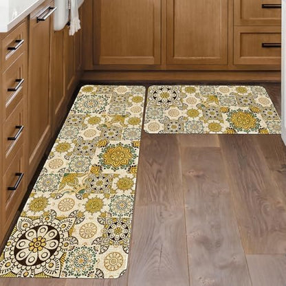 Kitchen Rugs and Mats Set of 2,Floor Mats for Home Kitchen Decor Mat