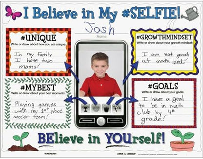 Really Good Stuff Growth Mindset Posters, Set of 24, Ages 5+, Kindergarten+