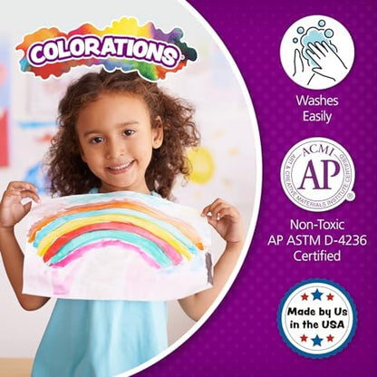 Colorations Paraben-Free Washable Green Glitter Paint, 1 Gallon