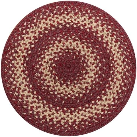 Homespice Autumn Maple Jute Braided Placemats, Round 15" Set of 6