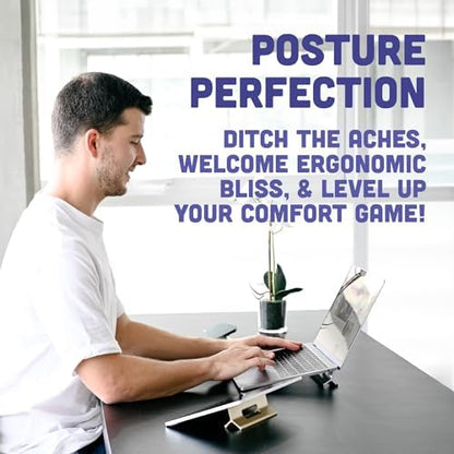 Steepy Portable Laptop Stand for Desk – Adjustable Height & Laptop Holder