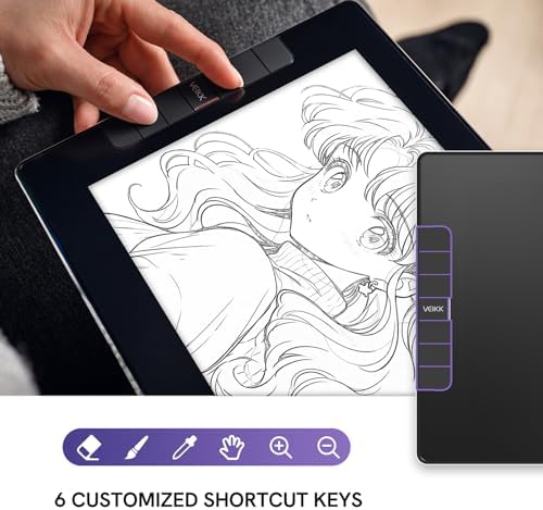 VEIKK VK1200 V2 Drawing Tablet with Screen,11.6'',16384 Pressure Sentivity