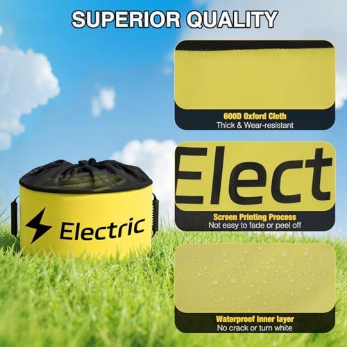 Nilight 4 Pack RV Hose Storage Bag Waterproof with Drawstring Mesh Top