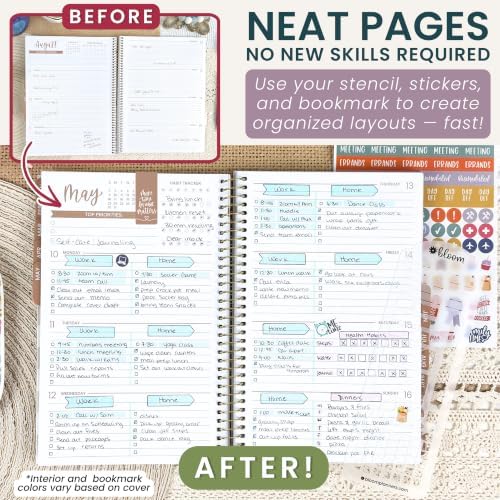 bloom daily planners 2027 Planner (January - December 2027) - Weekly & Monthly Softcover Planner for Women - Calendar Year Inspirational Agenda Book with Stickers - 5.5" x 8.25" - Simply Spotted