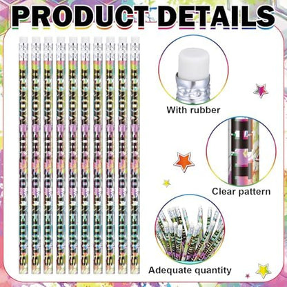 Tenceur 100 Pcs Student of The Month Pencils with Erasers Bulk 7.3 Inches Student Incentives Recognition Education Award Prize for Teacher School Classroom Reward Supplies