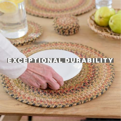 Homespice Kingston Jute Braided Table Runner, Oval 8x28 Set of 2