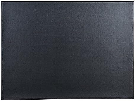 KINGFOM 18''x14'' Large Rectangle A3 Desk Writing & Drawing Desk Pad &Board Table Protector Mat with Paper Clip on Top Black
