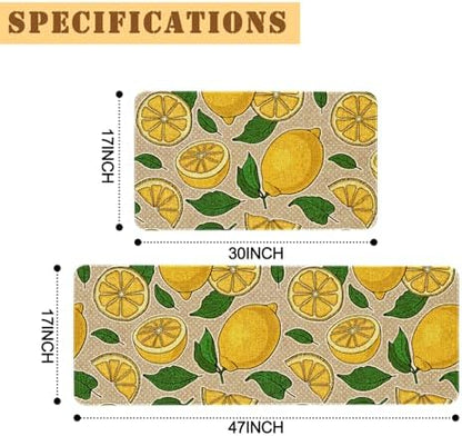 Kitchen Rugs and Mats Set of 2,Floor Mats for Home Kitchen Decor Mat