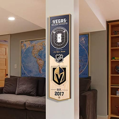 YouTheFan NHL Vegas Golden Knights 3D 8 x 32 Stadium Banner