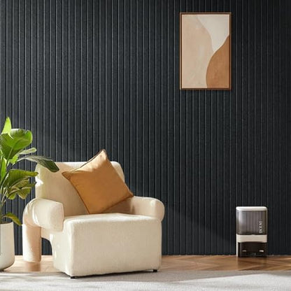 Large Felt Bulletin Board 48" x 24", Black