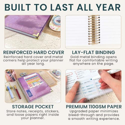 bloom daily planners 2027 Hardcover Goal & Vision Planner (January - December 2027) - Monthly & Weekly Calendar Year Agenda Organizer - 7.5" x 9" - Good Things Are Coming