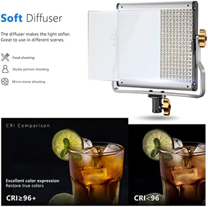 NEEWER Dimmable Bi Color LED with U Bracket Professional Video Light