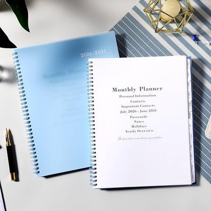 2026-2031 Monthly Planner/Calendar - 5 Year Planner