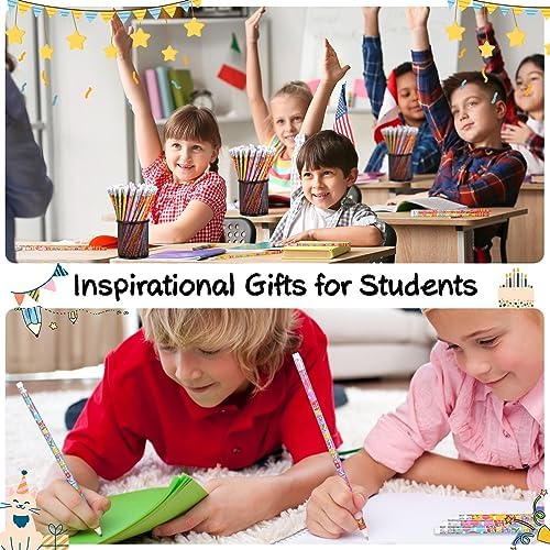 Happy Birthday Pencils Wooden Pencil Birthday Party Pencil with Top Erasers Birthday Party Supplies Favors, 6 Style(48)