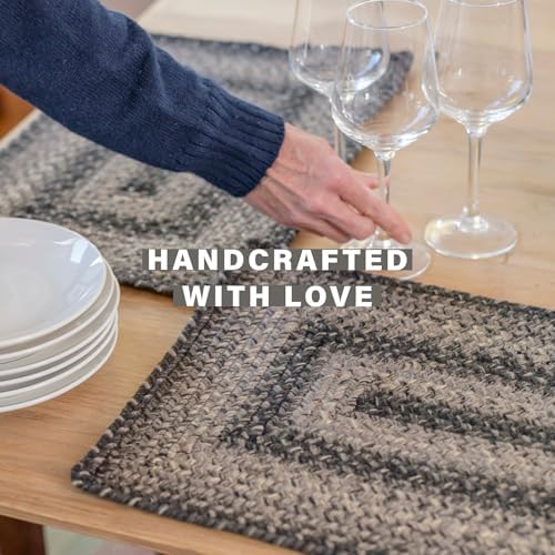 Homespice Flint Hill Jute Braided Placemats, Rect 13x19 Set of 6