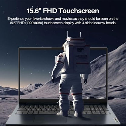 Lenovo IdeaPad 1 Touchscreen Laptop, 15.6" FHD(1920 * 1080), Intel Core i5-1335U, 16GB RAM, 1TB SSD, HDMI, SD Card Reader, Webcam, Wi-Fi 6, Win 11 Home, Abyss Blue, Bundle with ML101 Wireless Mouse