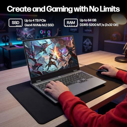 Lenovo LOQ Gaming Laptop, 15.6’’ FHD 144HZ Display, AMD Ryzen 7 250, NVIDIA GeForce RTX 5060, 16GB DDR5 RAM 1TB SSD, Backlit KB, WiFi 6, Win 11 Pro Bundled with Accessory