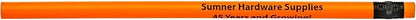 Pencil Guy Promotional Personalized Imprinted Orange Neon Round Pencils 144 to a box. 6 colors to choose from!