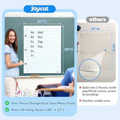 JoyCat Giant Magnetic Notebook Paper, 22 x 28 Dry Erase Lined Sheet